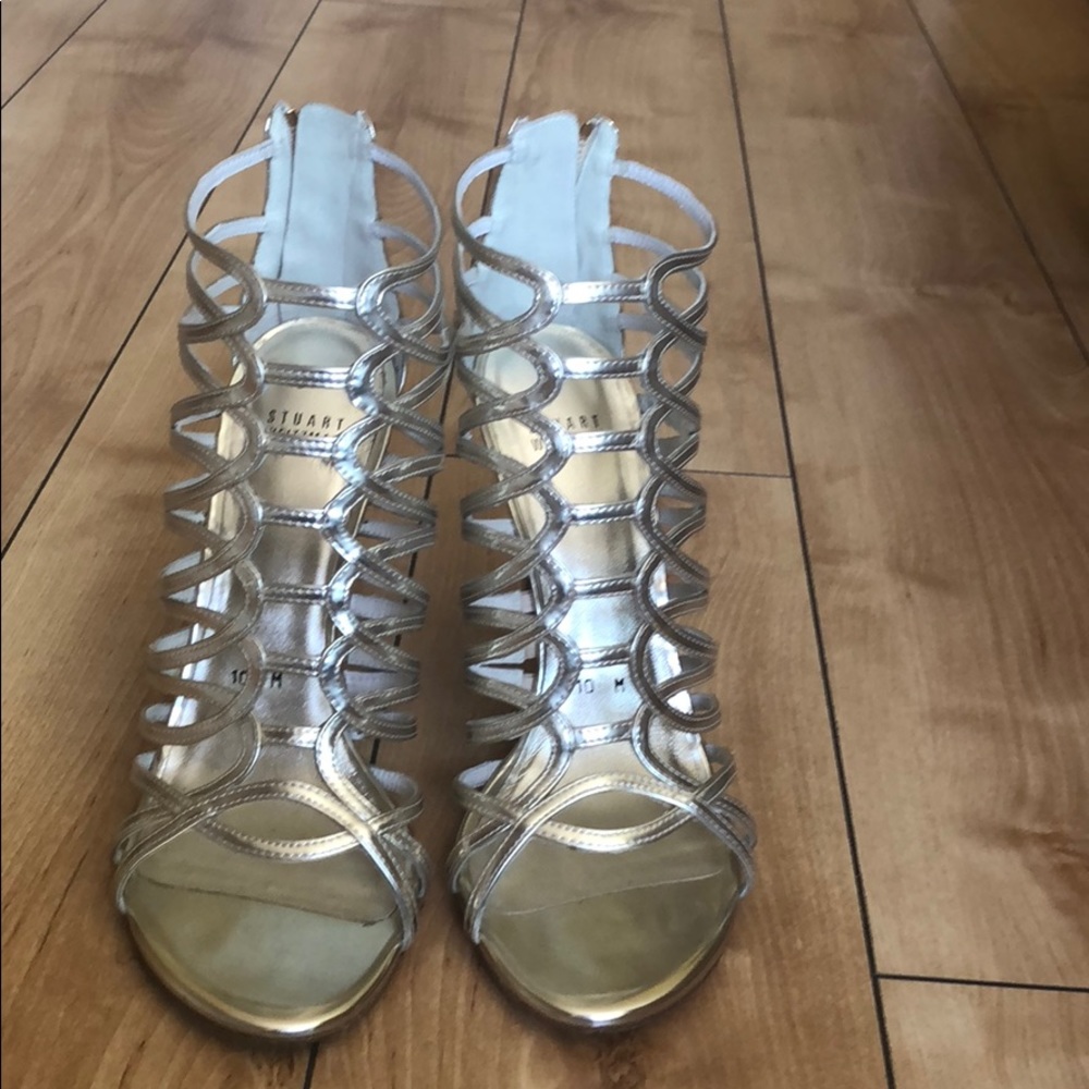 Stuart Weitzman Gold Heels! - image 1